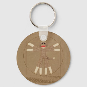 Chaveiro do macaco de Vitruvian