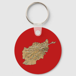 Chaveiro do mapa de Afeganistão
