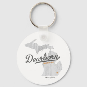 Chaveiro do mapa de Dearborn