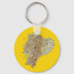 Chaveiro do mapa de Equador