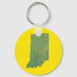 Chaveiro do Mapa de Indiana