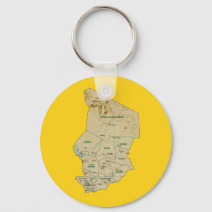 Chaveiro do mapa de República do Tchad