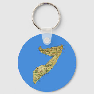 Chaveiro do mapa de Somália