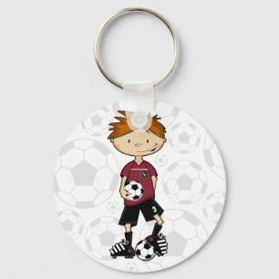 Chaveiro do menino do futebol