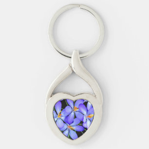 Chaveiro do metal das flores