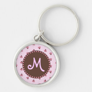 Chaveiro do monograma do joaninha