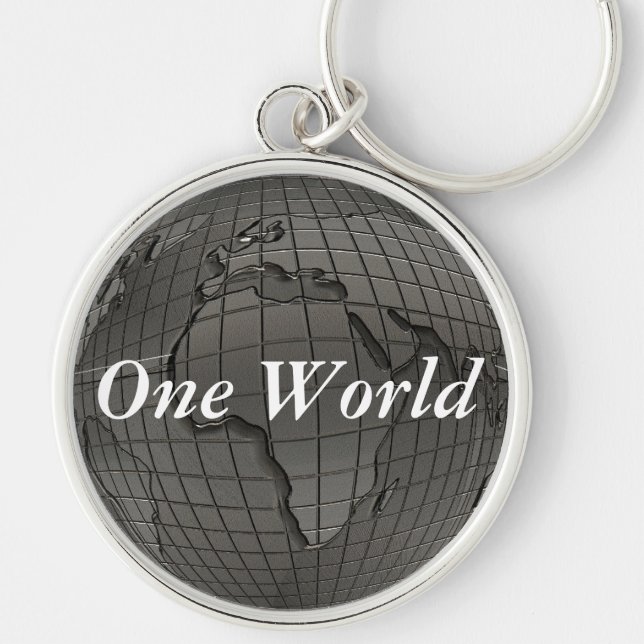 Chaveiro do mundo do Dia da Terra um (Frente)