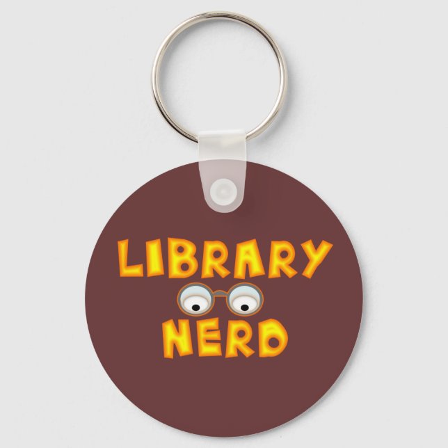 Chaveiro do Nerd de biblioteca (Frente)