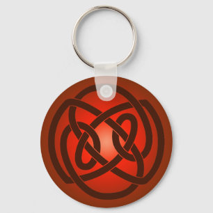 Chaveiro do nó de laço do vermelho único