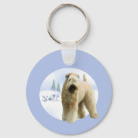 Chaveiro do nó terrier, com roda revestida macia