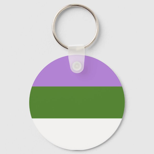 Chaveiro do Orgulho Genderqueer (Frente)