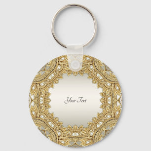 Chaveiro do Ornamentado Dourado