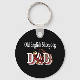 Chaveiro do papai CÃO DE PASTOR INGLÊS ANTIGO