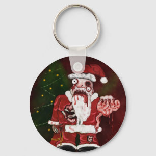 Chaveiro do papai noel do zombi