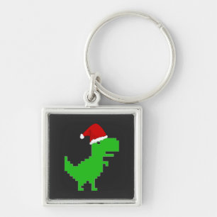 chaveiro do papai noel trex engraçado