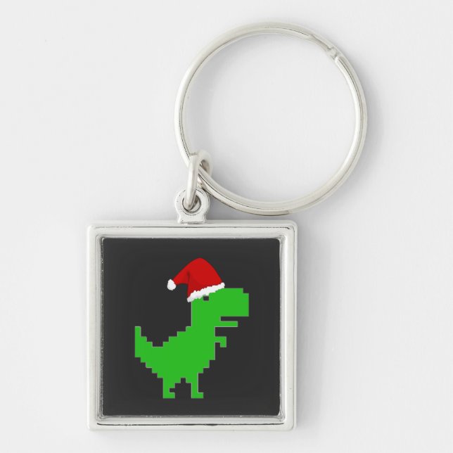 chaveiro do papai noel trex engraçado (Frente)