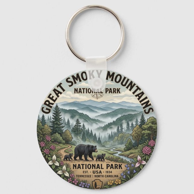 Chaveiro do Parque Nacional Great Smoky Mountains  (Frente)