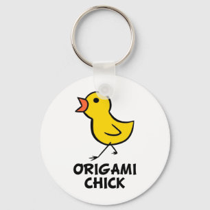 Chaveiro do pintinho de Origami