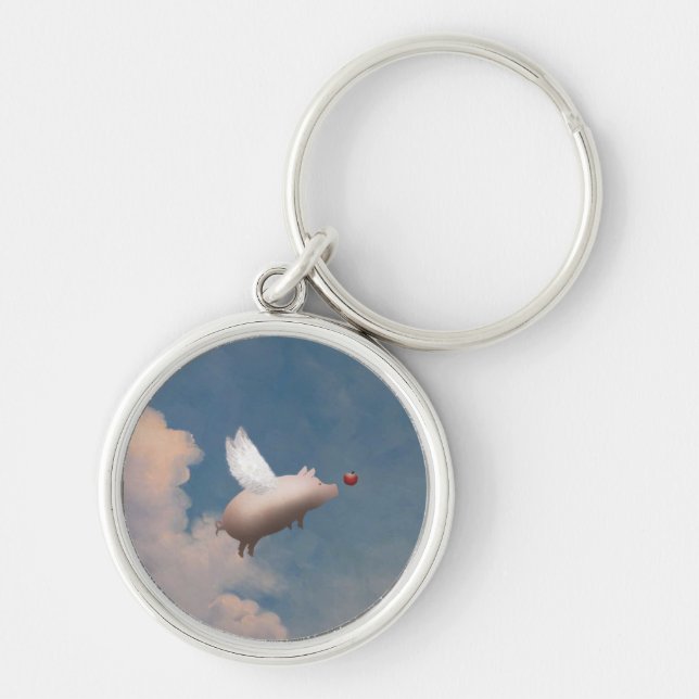 chaveiro do porco do vôo (Frente)