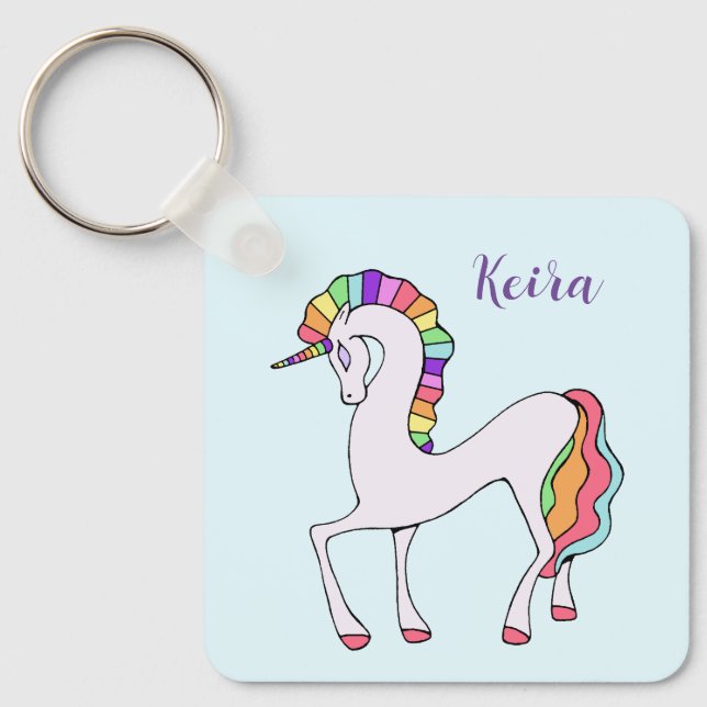 Chaveiro do Rainbow Unicorn (Frente)