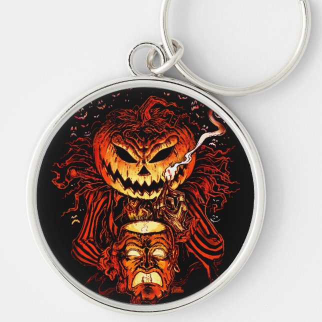 Chaveiro do Rei Abóbora Lorde O' Lanternas Hallowe (Frente)