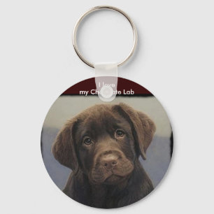 Chaveiro do Retriever de Labdrador do chocolate