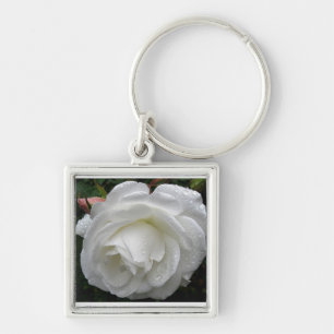 Chaveiro do rosa branco