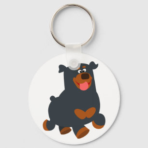 Chaveiro do Rottweiler de desenho animado de gambo