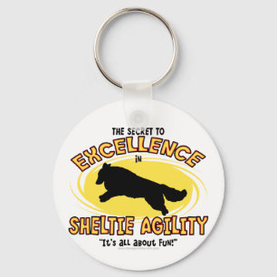 Chaveiro do segredo de Sheltie da agilidade