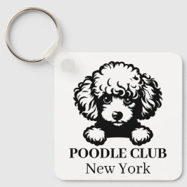 Chaveiro do Tema do Clube Personalizado do Poodle