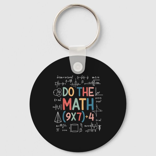 Chaveiro Do The Math 67 Meme Funny Six Seven Math Teacher M (Frente)