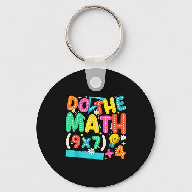 Chaveiro Do The Math 67 Meme Funny Six Seven Teacher  (Frente)