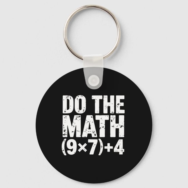 Chaveiro Do The Math 67 Meme Funny Six Seven Teacher  (Frente)