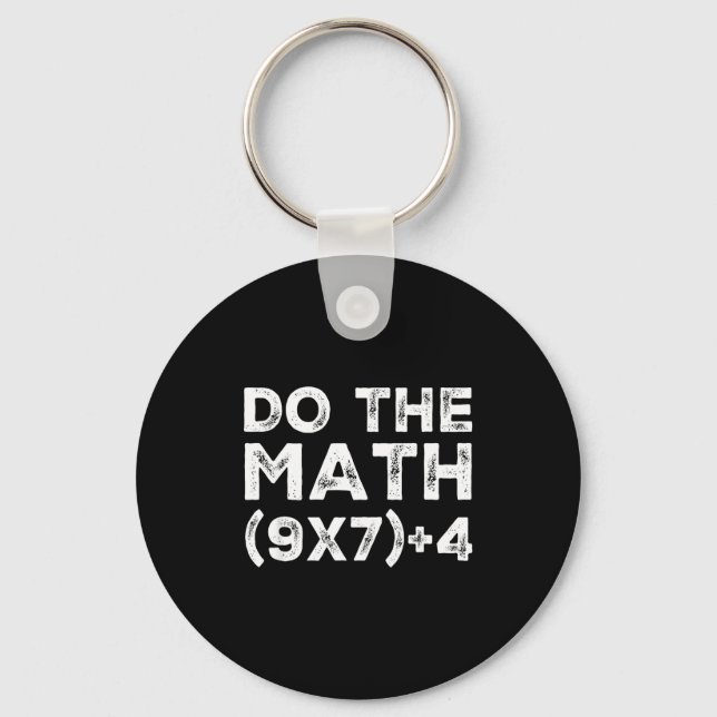 Chaveiro Do The Math 67 Meme Funny Six Seven Teacher Studen (Frente)