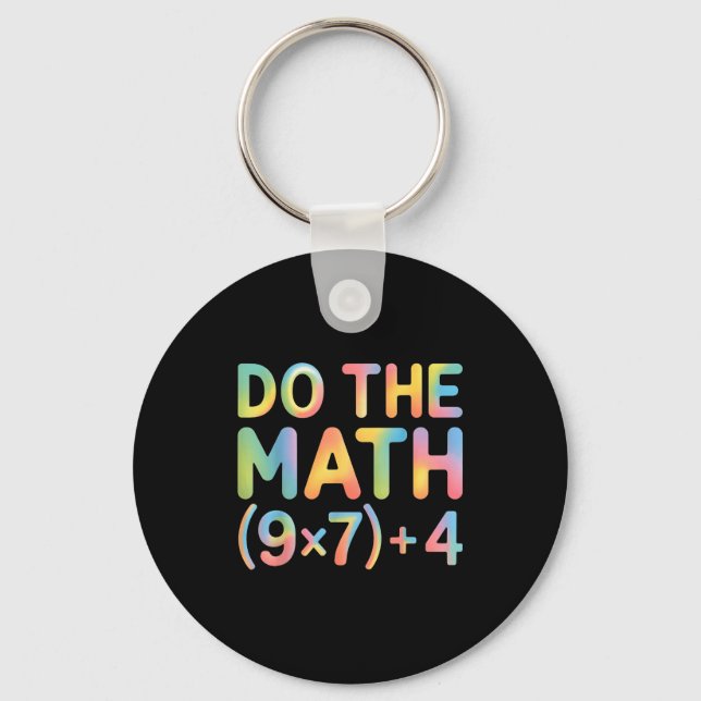 Chaveiro Do The Math Equation Thanksgiving Teacher 67 Six S (Frente)