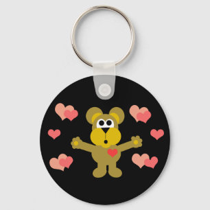 Chaveiro do urso e dos corações