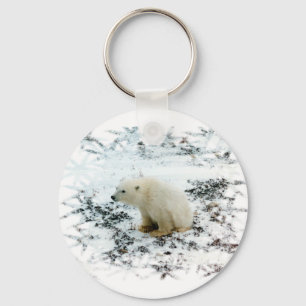 chaveiro do urso polar do bebê