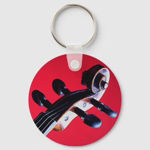 Chaveiro do violino ou da viola ou corrente chave