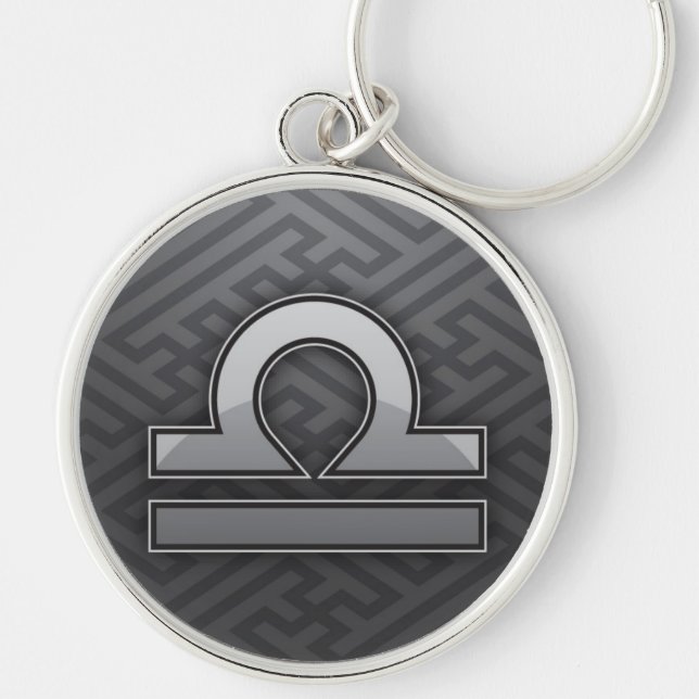 Chaveiro do zodíaco do Libra (Frente)