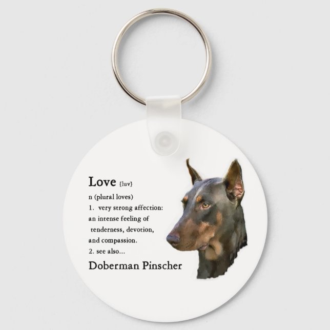Chaveiro Doberman Pinscher Gifts (Frente)