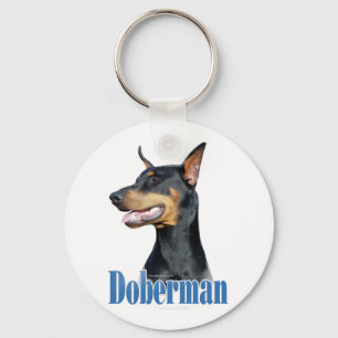 Chaveiro Doberman Pinscher (preto)
