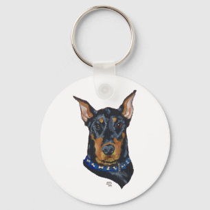 Chaveiro Doberman Pinscher Preto