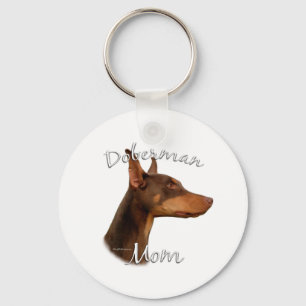 Chaveiro Doberman Pinscher (vermelho) Mãe 2