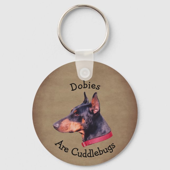 Chaveiro Dobies Are Cuddlebugs Doberman Pinscher (Frente)