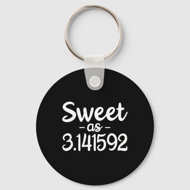 Chaveiro Doce Como Engraçado 3,141592 Pi (Pie) 3,14 Cute Pi (Frente)