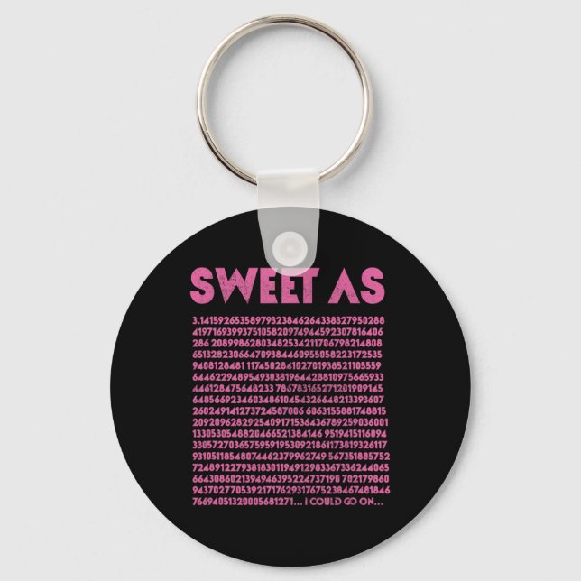 Chaveiro Doce Como Professor De Geek De Matemática Pi 3.14, (Frente)
