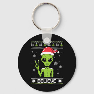 Chaveiro Doce De Natal alienígena Acredita Na Alienígena De