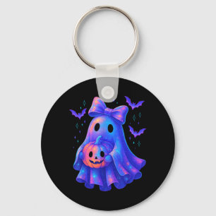Chaveiro Doce Fantasma Coquete Laço Halloween Temporada Ass