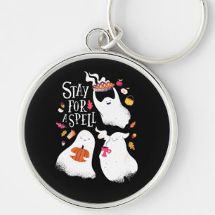 Chaveiro Doce Fantasma Design Divertido de Halloween
