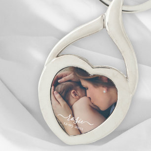 Chaveiro Doce Nostalgic Baby Photo Heart